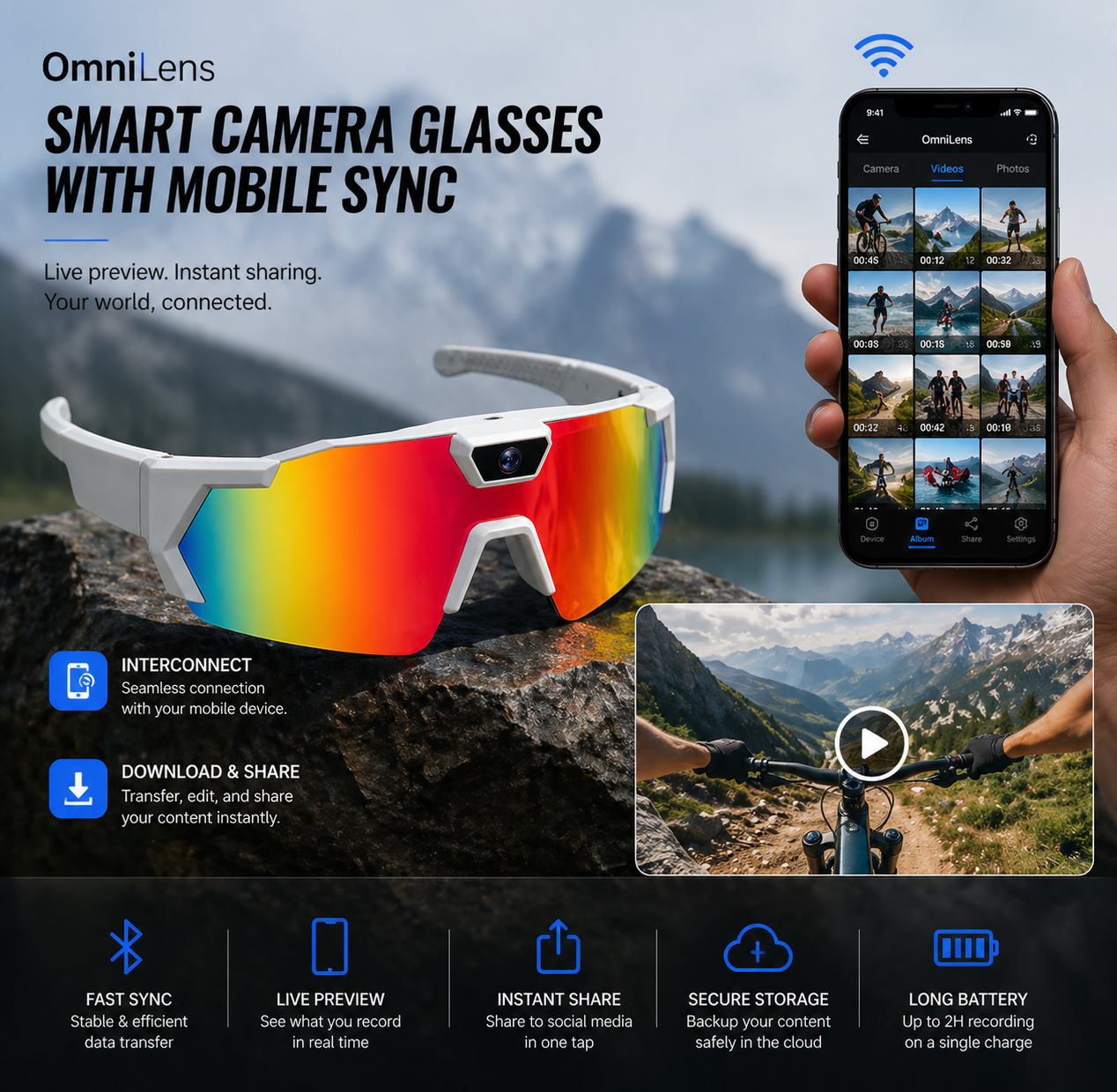 OmniLens Sport Action Glasses